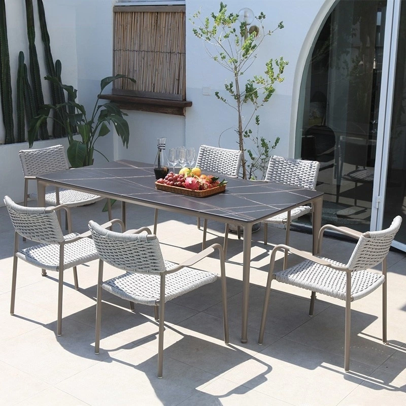 Outdoor Courtyard Leisure Waterproof and Sunscreen Outdoor Furniture Rattan