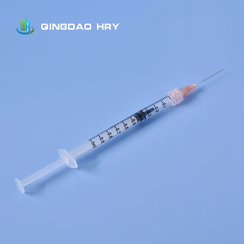 30-Year Factory Supply 3-Parts Plastic Sterile Disposable Syringe with FDA 510K CE&ISO Approved