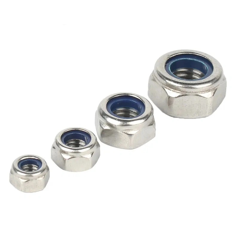 Standard Stainless Metric Nylon Insert Hexagon Lock Hex Nuts