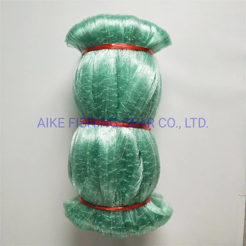 0.33mm Thickness 400MD Depth 100 Yds Length Double Selvage Gill Net Nylon Monofilament Fishing Net