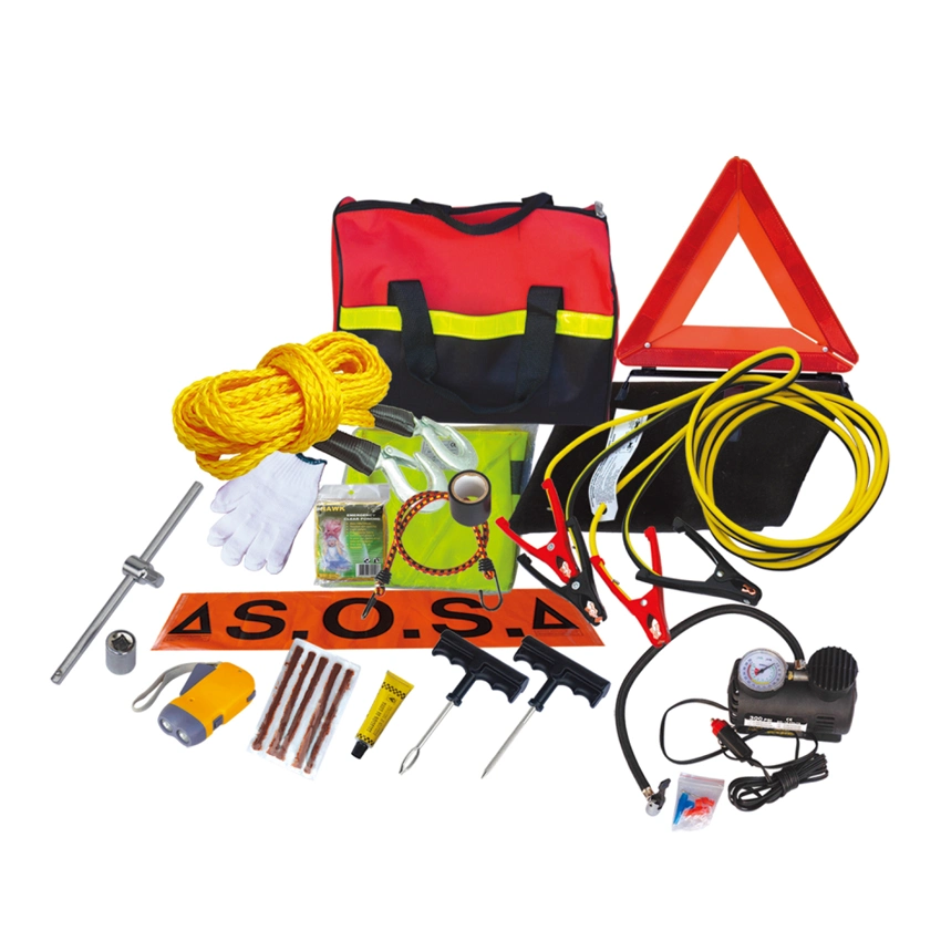 Justin Case Auto Safety Kit Travel Set Emergency Roadside Tools