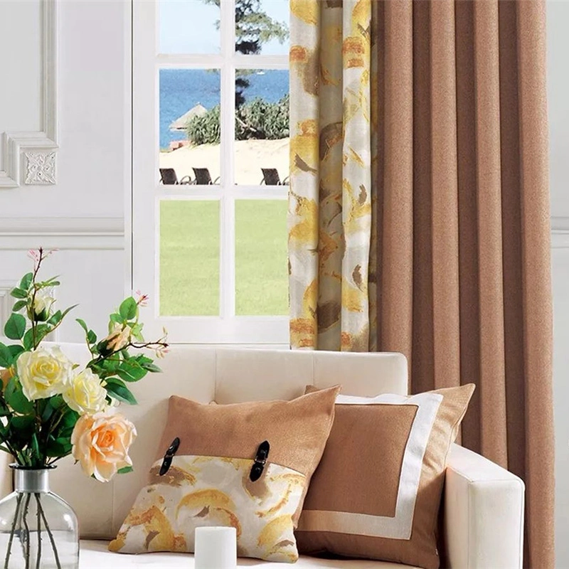 Factory Wholesale/Supplier Cheap Promotional Rose Modern Design Polyester Fabric Blackout Curtain