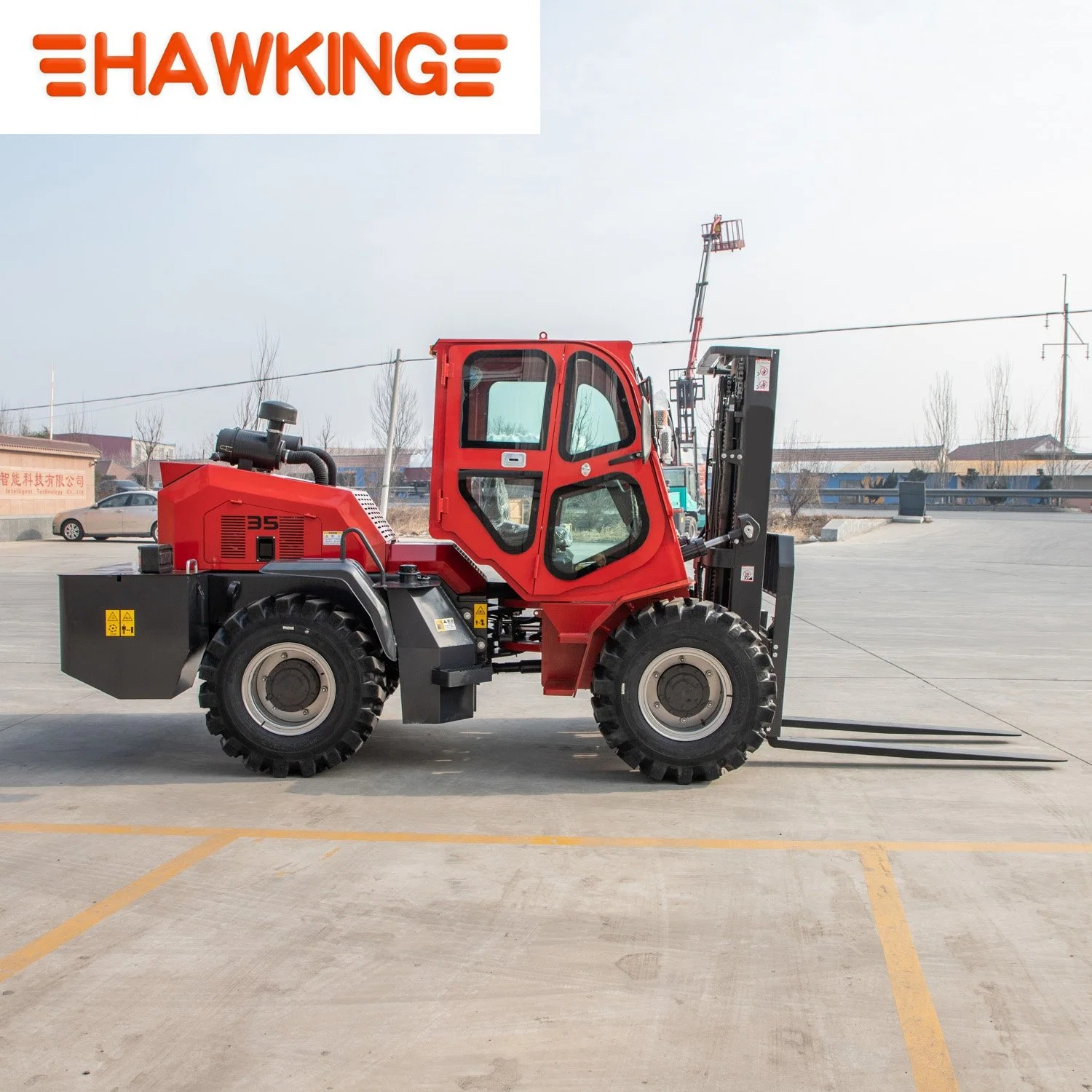 Seperated Rough Terrain Forklift Tractor Machine Heli Construction Truck CE Certificate Manual