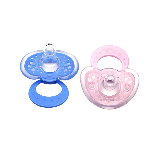 Baby Nipple Silicone-Coated Orthodontic Pacifier with Handle