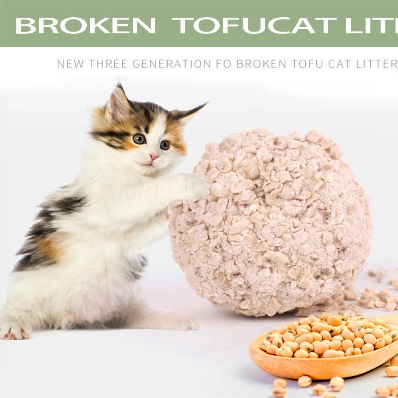 Eco-Friendly High Absorbs Good Dissolution All-Natural Tofu Cat Litter Crush