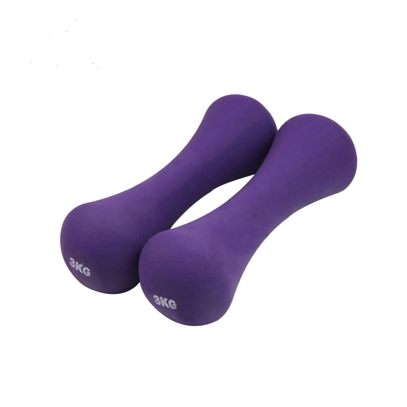 Factory Custom Women Use Vinyl PVC Neoprene Dipping Dumbbell