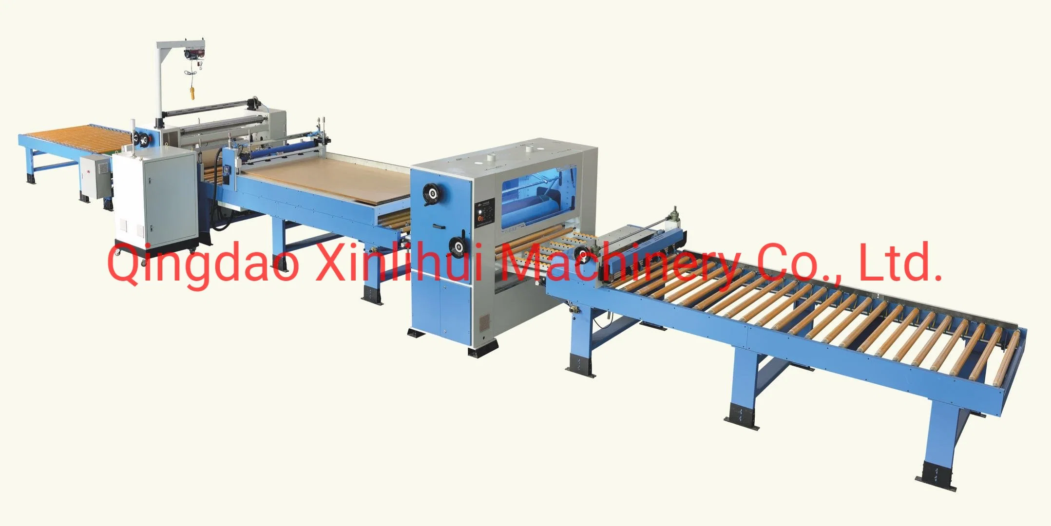 Moulded Door Skin Hot Press Machine, for Laminating Melamine Door Skin, Veneer Door Skin and Primer Door Skin. The Raw Material Is HDF 4 or 5 Levels
