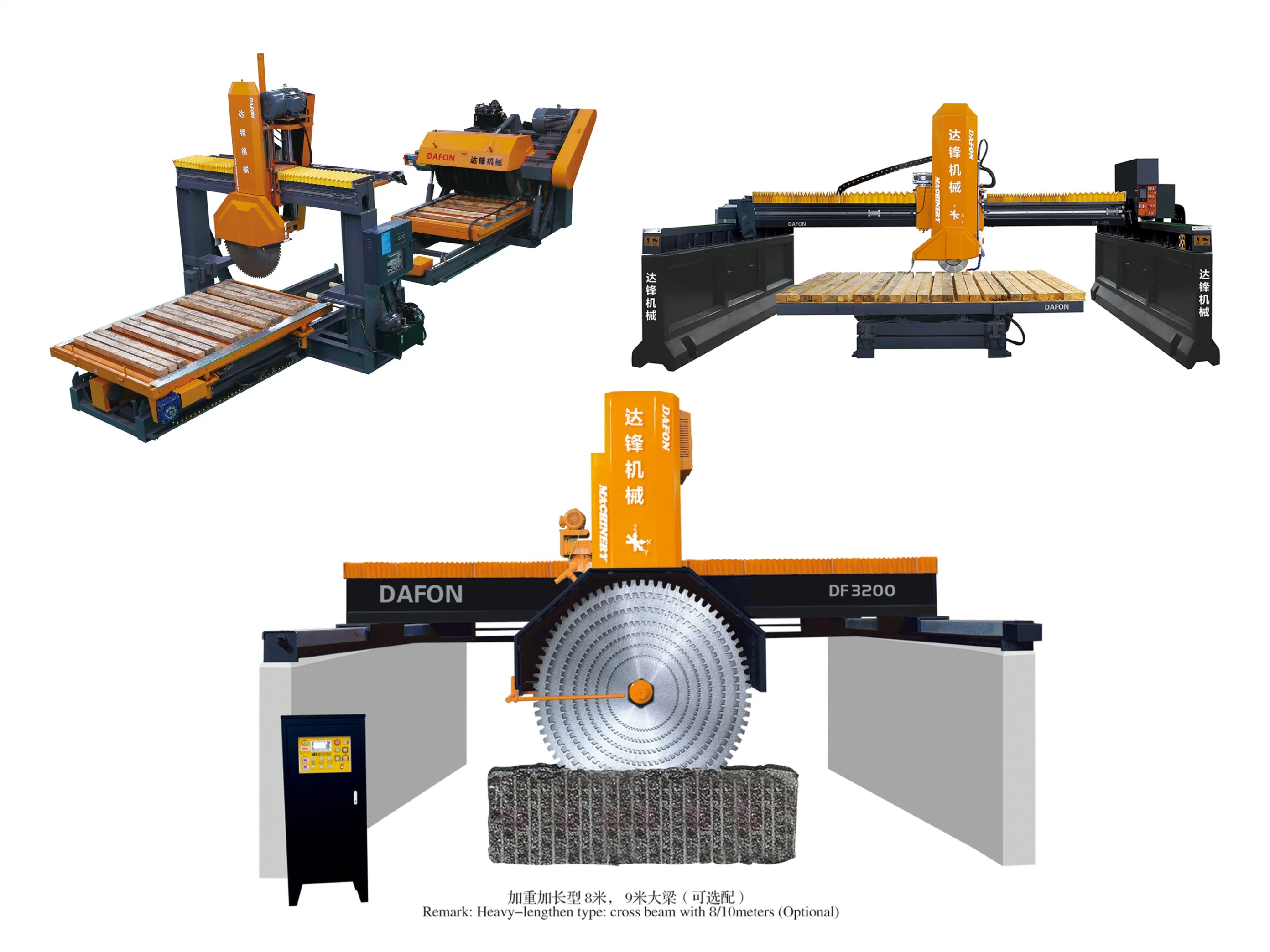 Automática de grandes rocas de mármol de granito pulido de piedra Rectificadora CNC/Corte Bloque de la cortadora de sierra de puente de piedra caliza/Molinillo de borde Fabricante de equipos de procesamiento