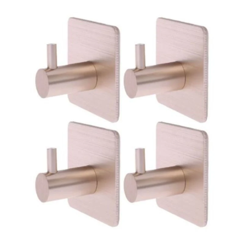 Bathroom 304 Stainless Steel Towel Robe Hooks Holder