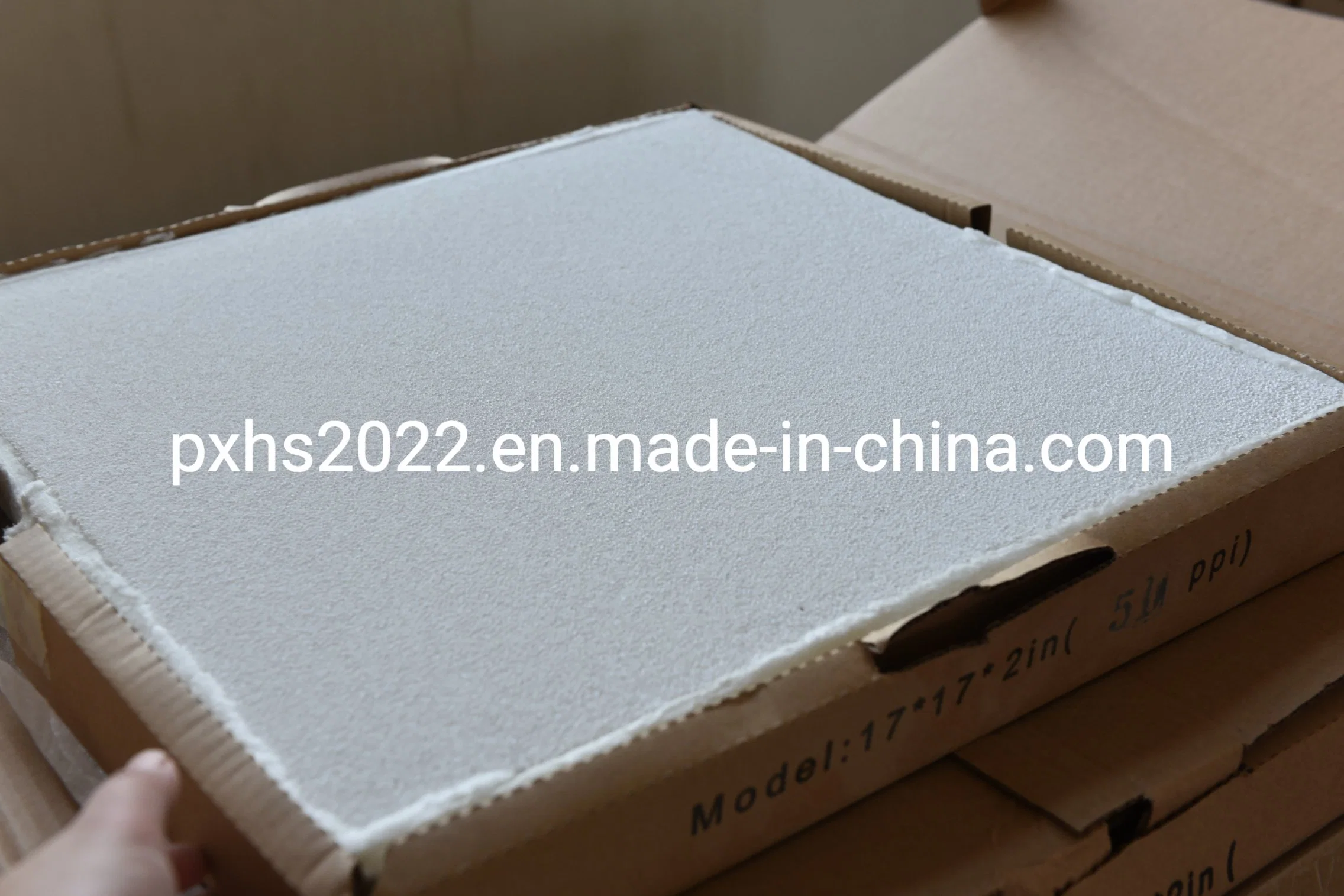 Alumina Material 508*508*50mm 40ppi 50ppi High Alumina Ceramic Foam Filter