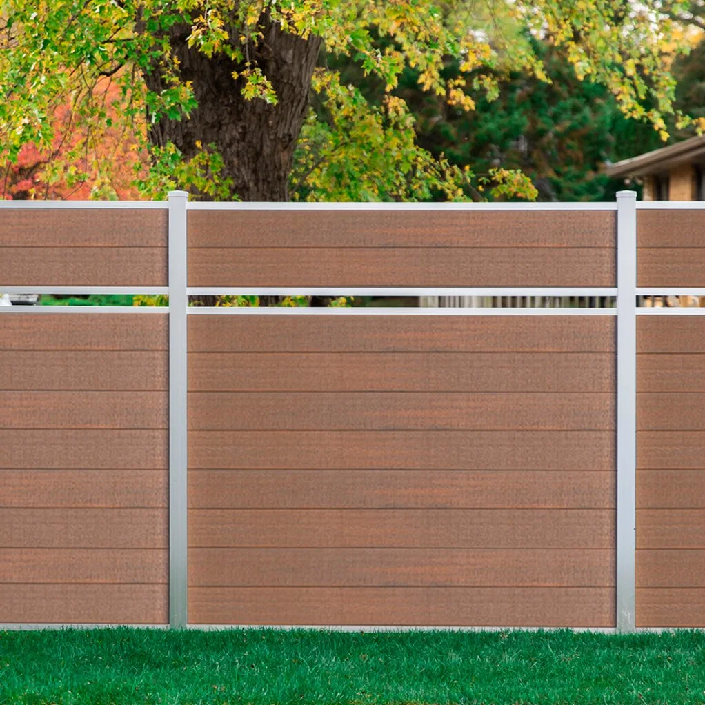 Outdoor Wood Plastic WPC Fence, WPC Composite Fencing Board