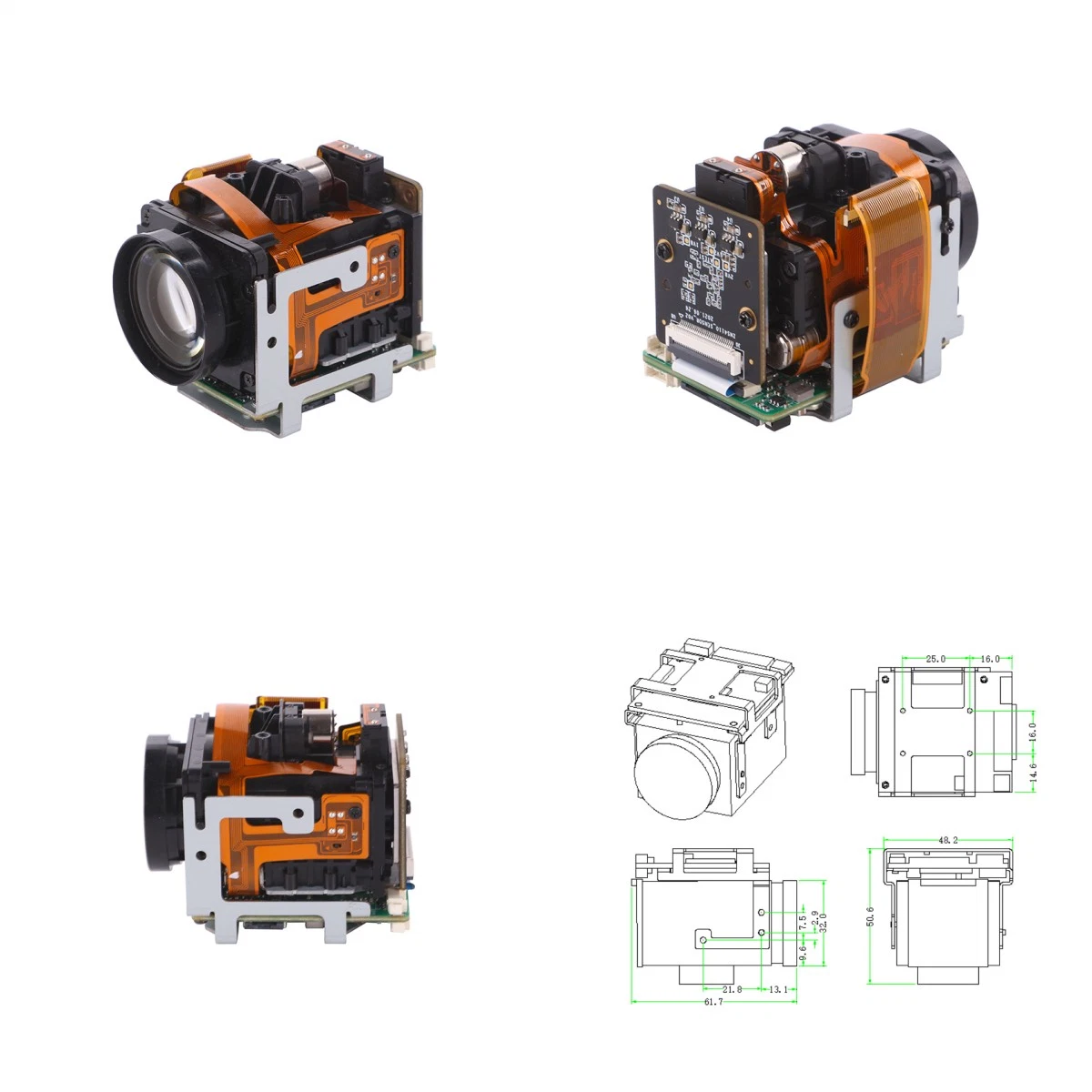 Module de caméra du robot de petite taille 4MP avec zoom optique 4x