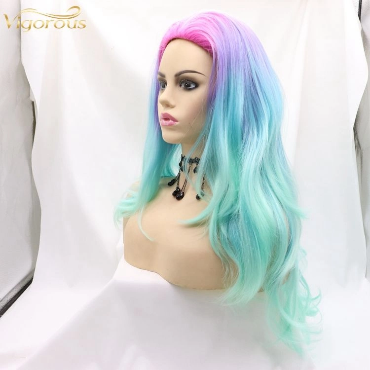 Synthetik-Faser Haar Perücken Lange Haare Cosplay Ombre