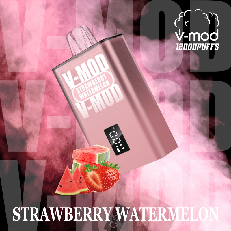 0% 2% 3% 5% Nicotine Strawberry Watermelon V-Mod 12000 Puff Disposable Vape Pen