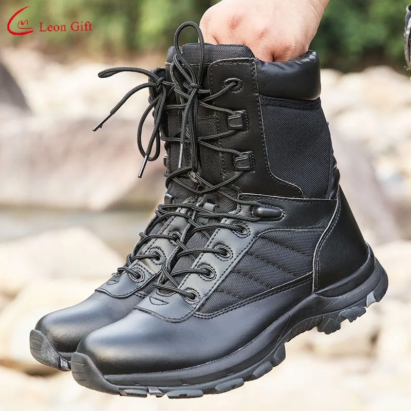 Manufacturers Custom New Training Tactical Combat Boots Black Mountaineering Anti Slip Wear Resistant High-Top  