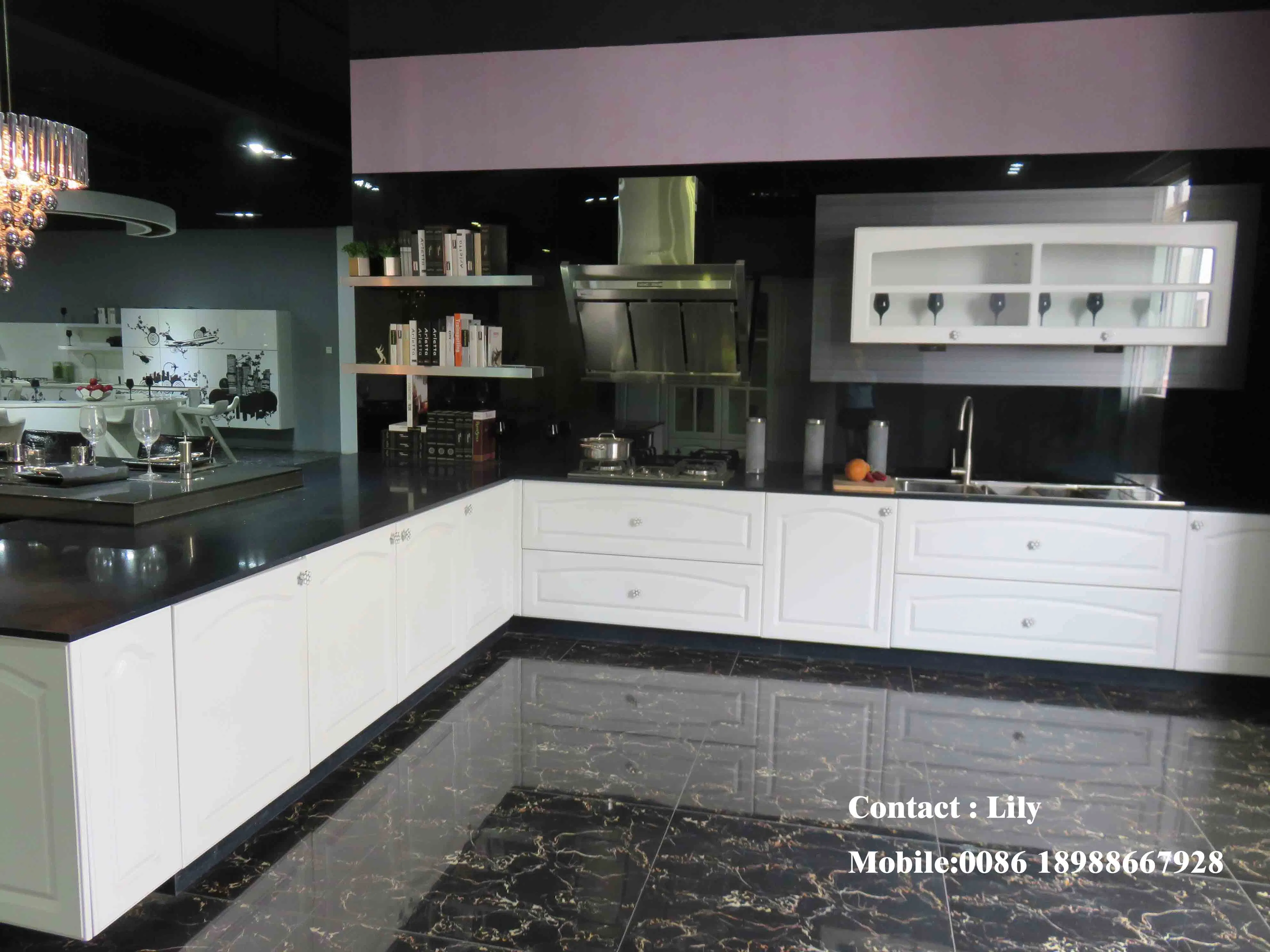 2015 Nuevo diseño de UV de madera Muebles de Cocina (FY0231)