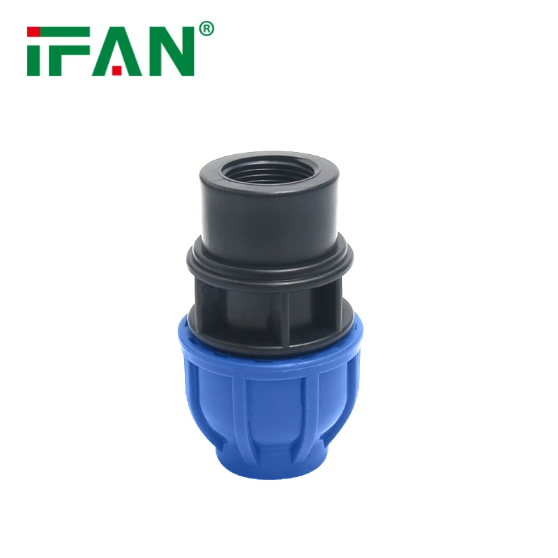 Ifan HDPE Threaded Pipe Fitting Male Socket HDPE Compression Fitting Coupling