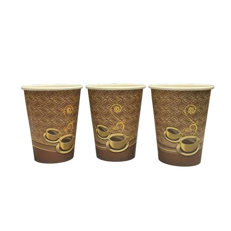 2.5-16oz de parede simples Café descartáveis copos de papel Banheira de venda de produtos