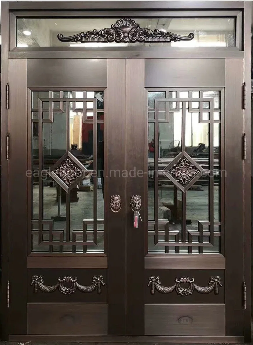 Villa Exterior Main Door Copper Entry Doors Residential Glass Doors Design