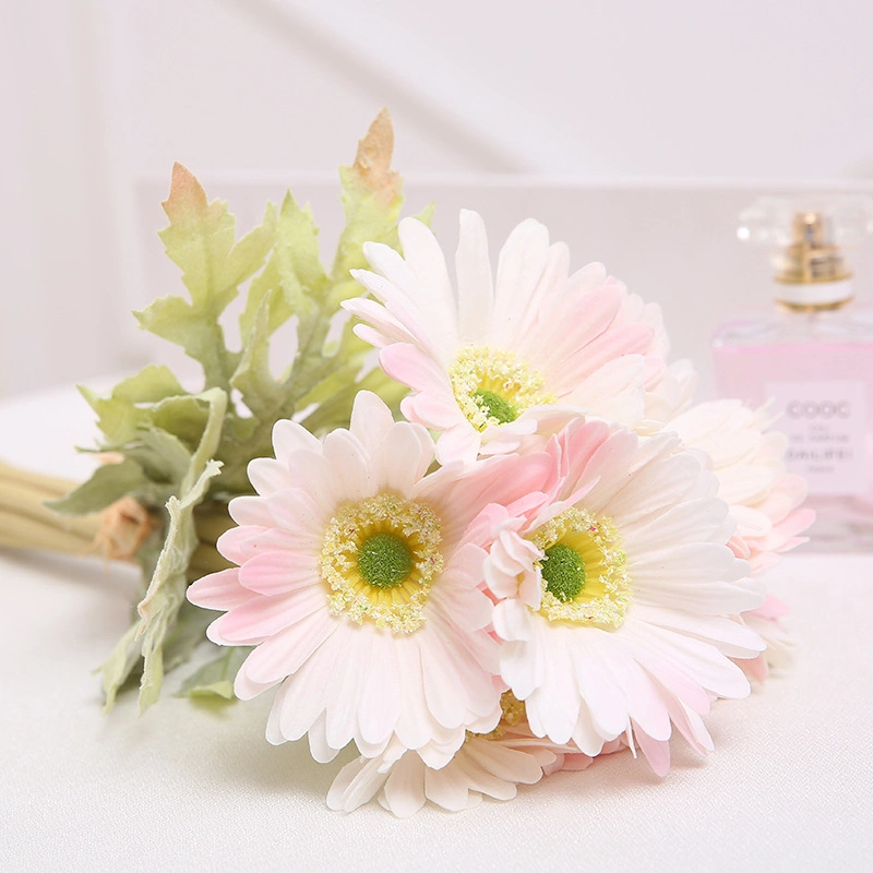 Wedding Deco Bridal Artificial Silk Real Touch African Daisy Gerbera Bundle