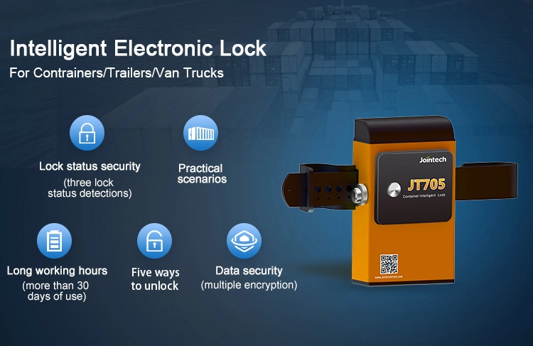 Railway Train Robust Container Satellite Security GPS GSM Lock for Container Tracking and Security