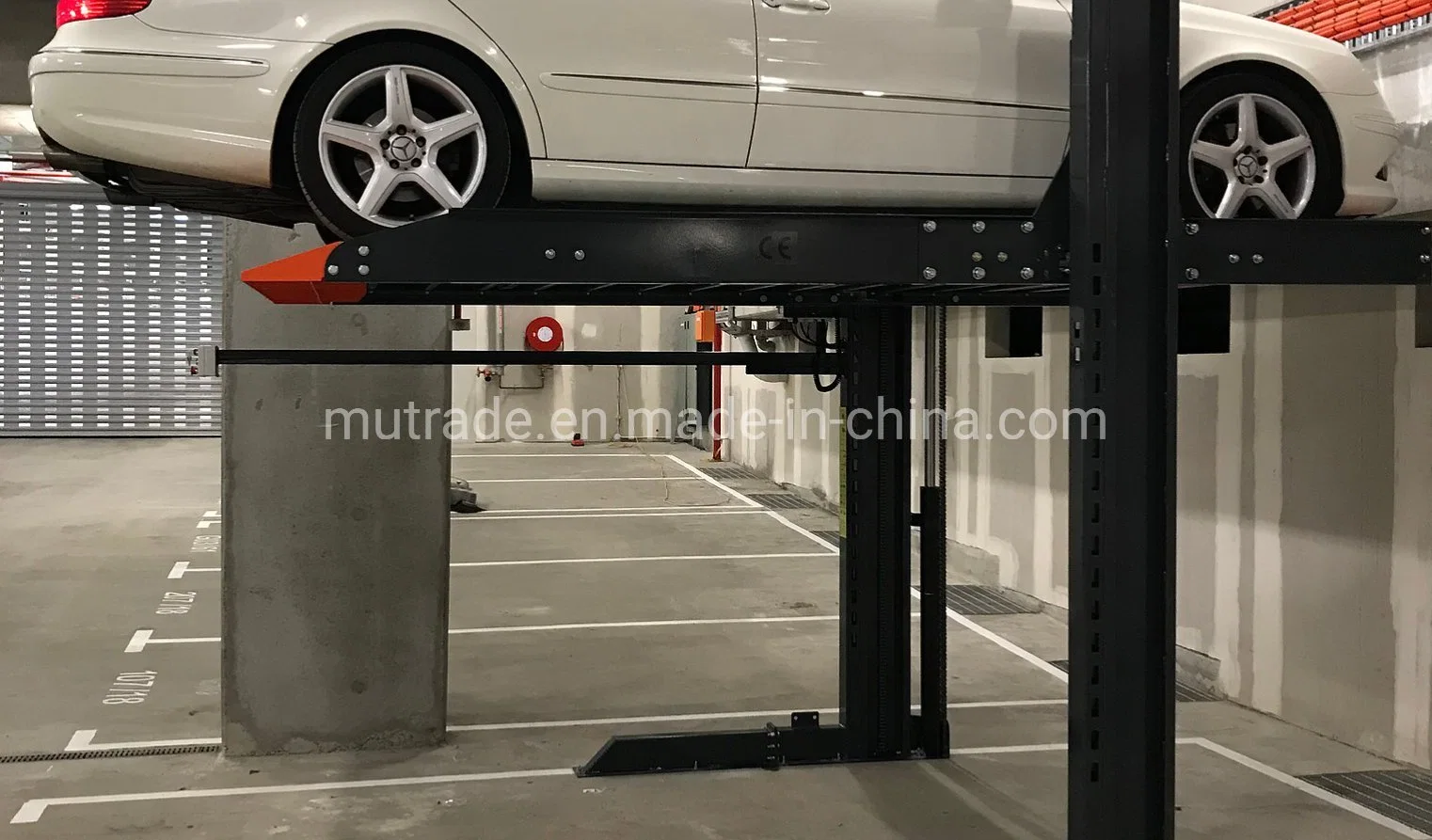 Smart Outdoor 2 Post Simple Car Elevator Garage Car Parking Lift