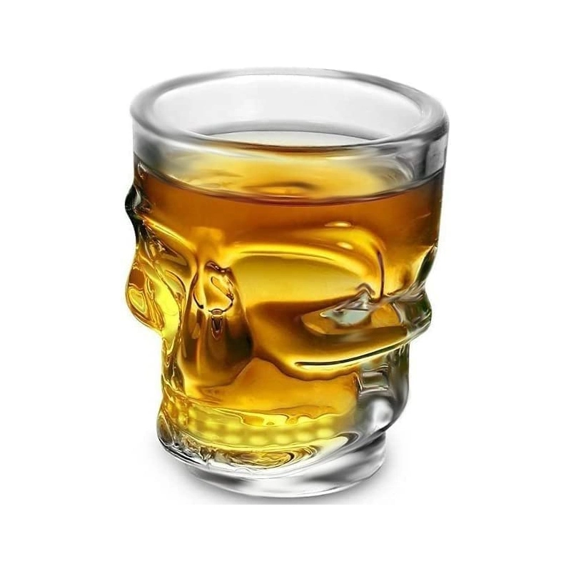 Бар Декор Jello чашки 2 унции Skull Head прозрачную вино Стекло для BarTender