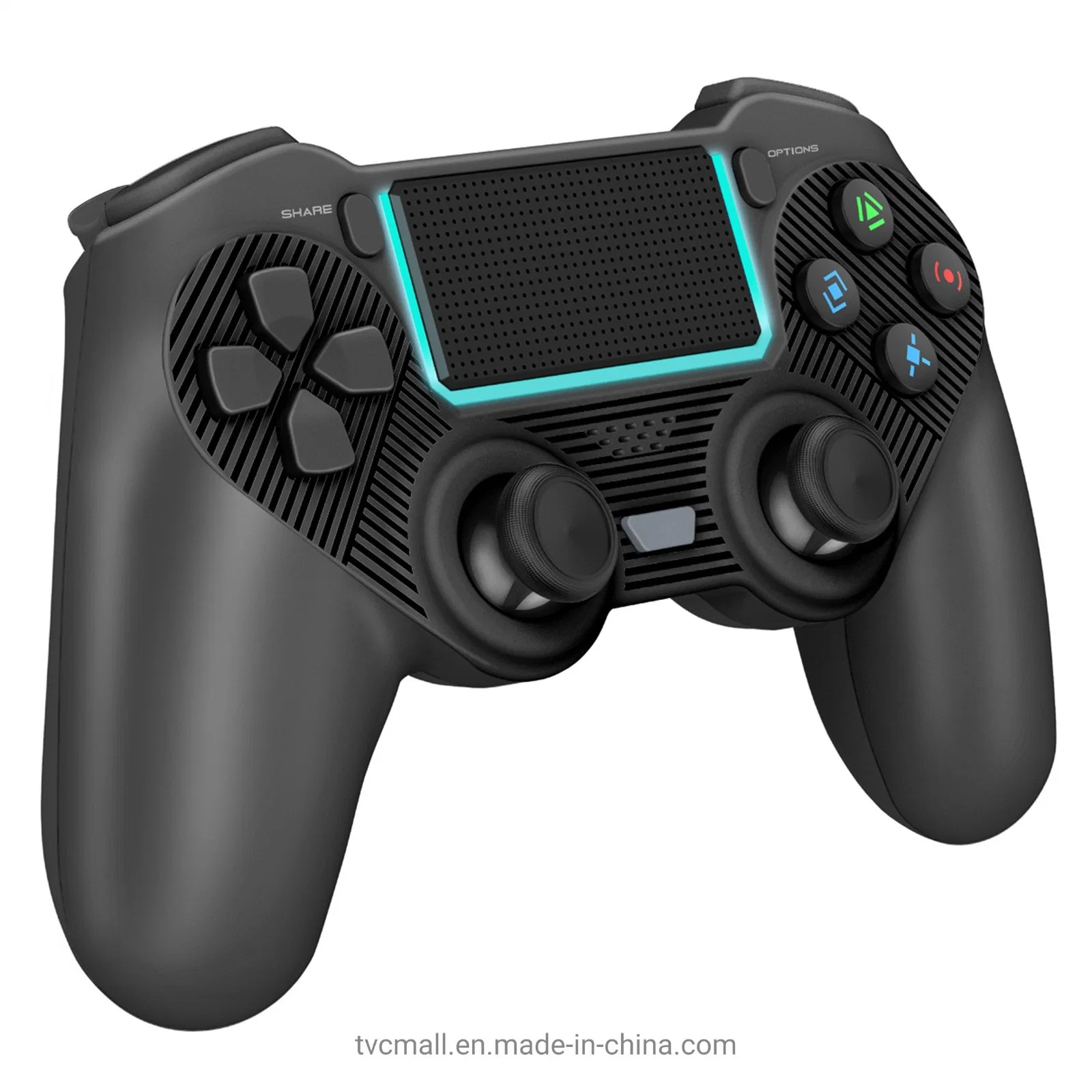 8957 Bluetooth Wireless Controller for PS4 Game Consoles Joystick Gamepad with LED Light/3.5mm Audio Port Support Dual Motor Dual Vibration