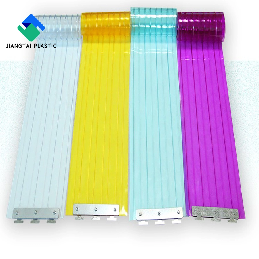 Jiangtai Plastic Flexible Transparent Soft PVC Plastic Super Clear PVC Film for Door Strips Curtains