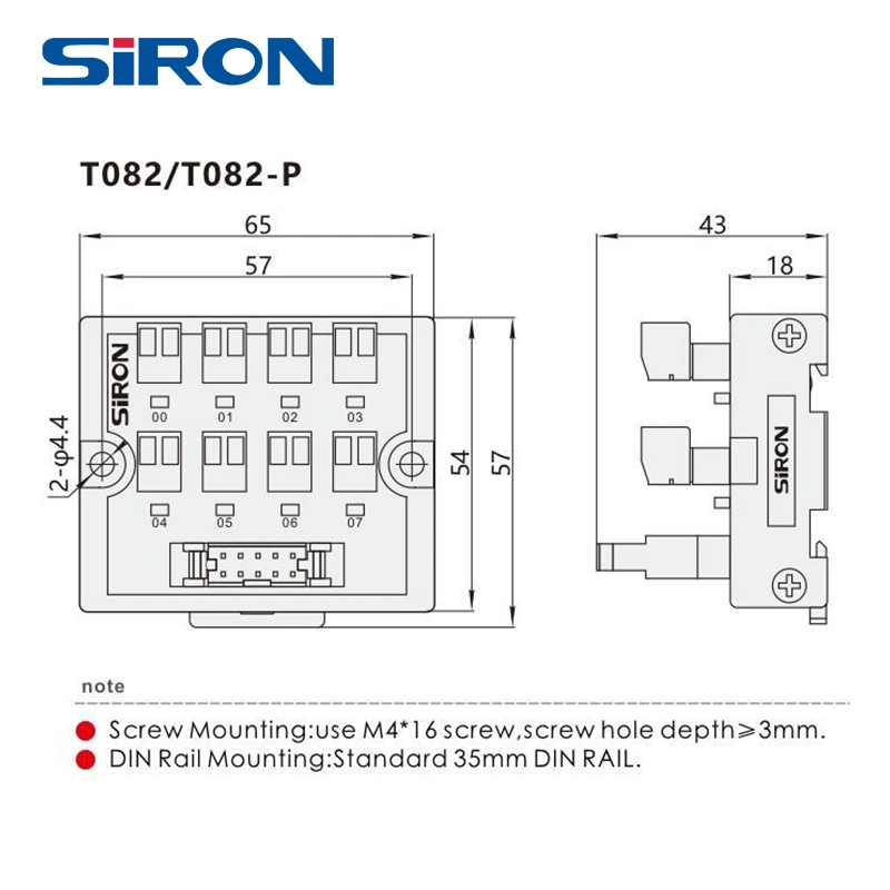 Bornier d'adaptateur de pavillon CAD 10 cœurs SIron T082, 8 groupes de sortie de signal 2p