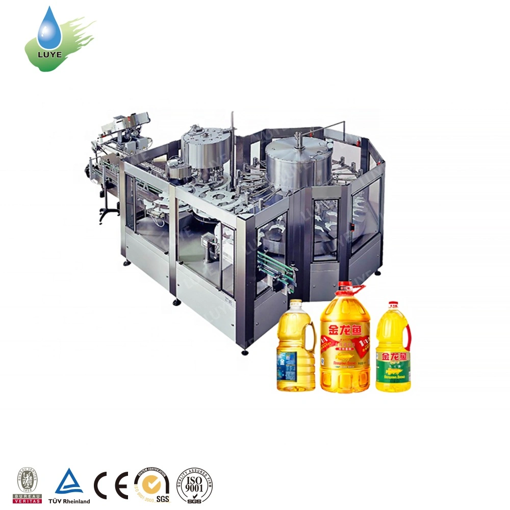 Small Capacity Soybean Oil Packing Line for Pet Bottle Oil Filling Machine with Servo Piston Control