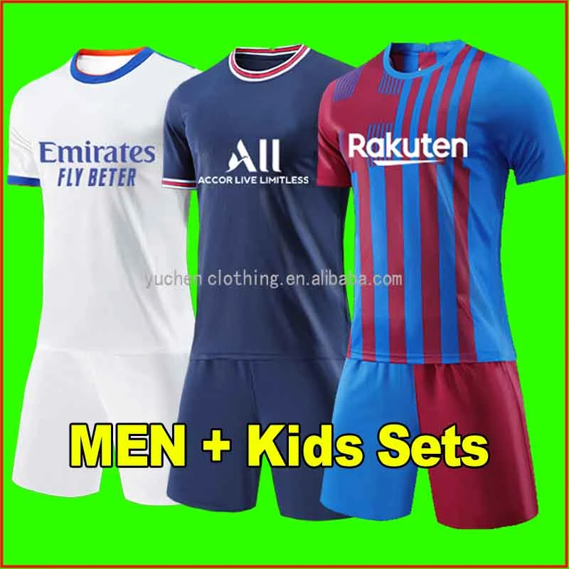 Cheap Custom Jersey Men's Sport Soccer Sets Camisa De Futebol Team Shirt Football Sets