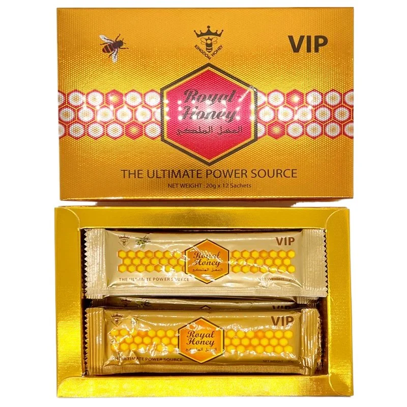 OEM Natural Vital Health Organic Custom Sexual Pure Pink Bee King VIP Sexual Aphrodisiac Royal Honey VIP for Men