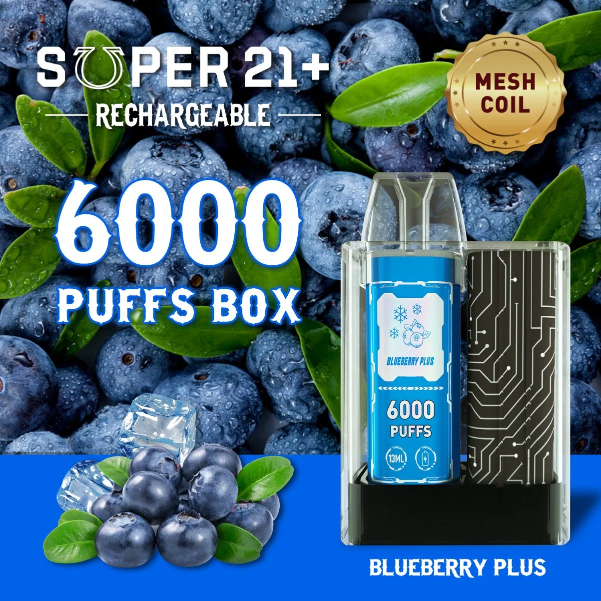 6000 Puffs Disposable/Chargeable Vapor Smoking Vape OEM Electronic Cigarette