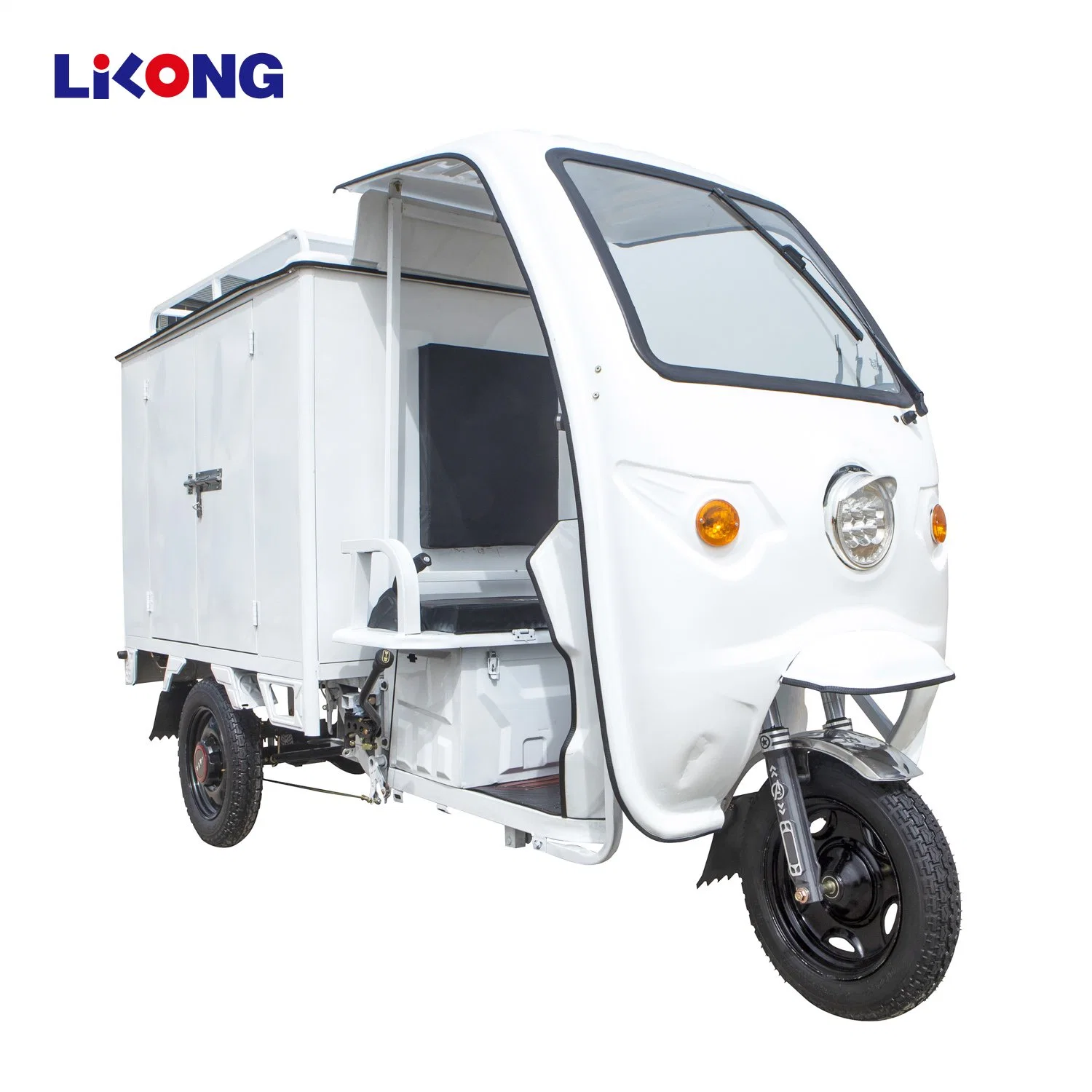 Coche Express de la caja de Rickshaw eléctrico con carga grande