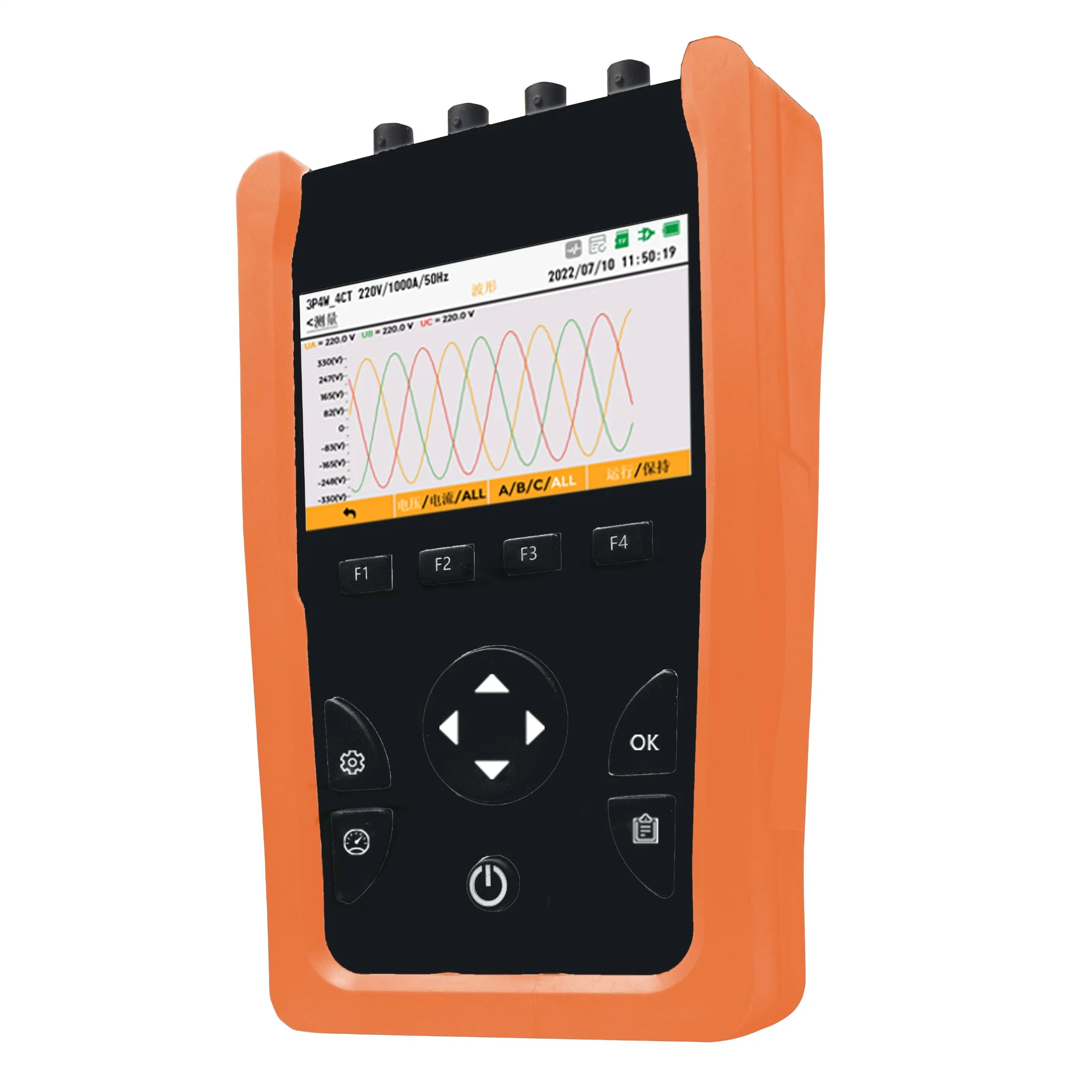 Pinza amperimétrica de corriente en espiral Rogowski Registrador de datos portátil Modbus TCP Analizador de calidad de energía solar Ethernet RJ45