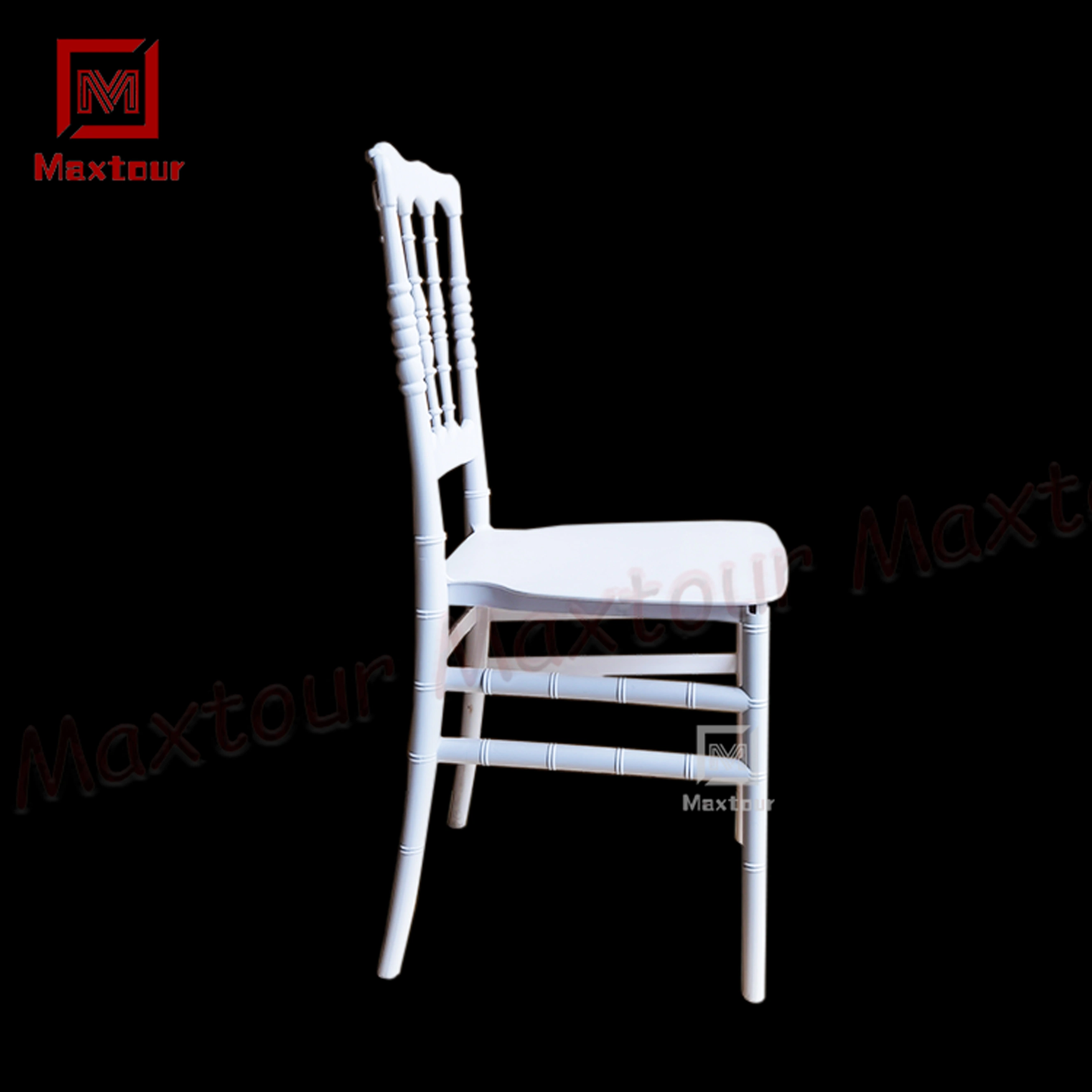 Chaise d'extérieur blanche Chaises Chiavari pour adultes en plastique Mobilier de salle à manger Événement Mariage Chaise Tiffany