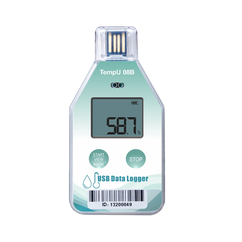 Tzone Tempu08b Single Use Temperature and Humidity Recorder - Automated Edition of Pdf and Csv Reports