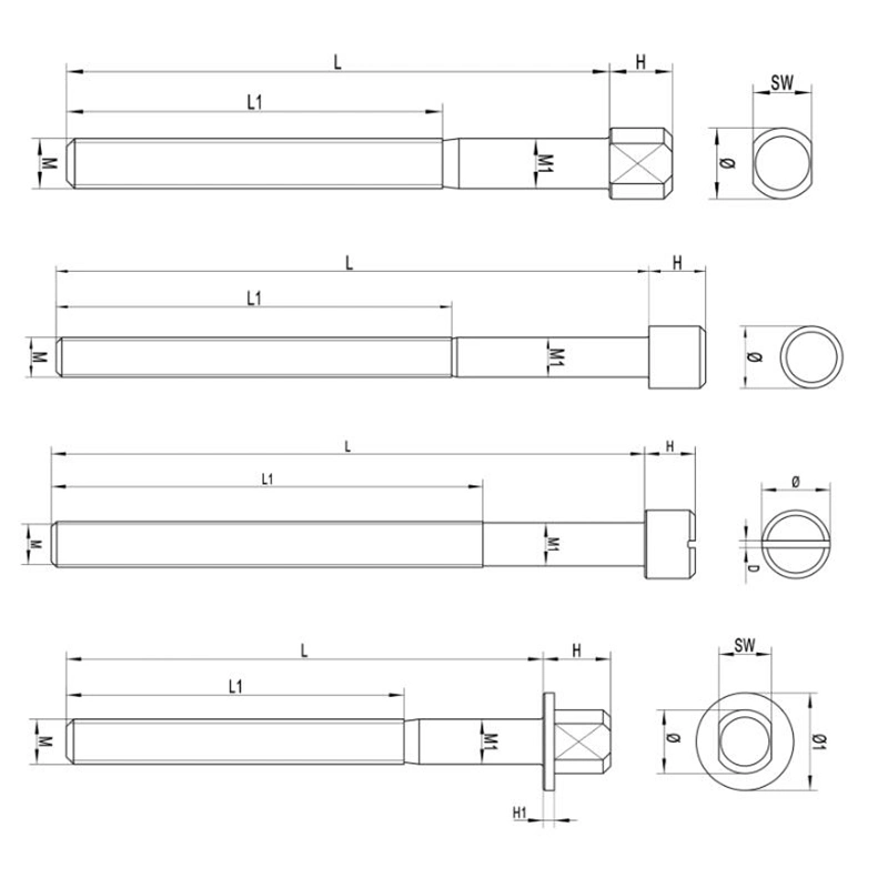 Truck Parts Suspension Pin High Grade Center Bolt 10.9