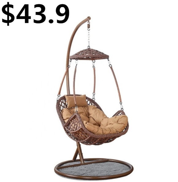 Wicker Patio Hammock Outdoor Rattan Garden Egg Hanging Swing Chair