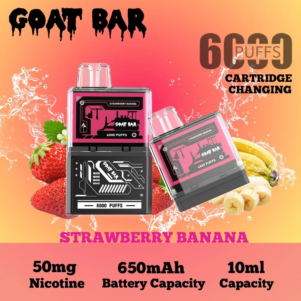 Goat Bar 6000 Puffs Waka 10000 Puff Youto Beast Bang XXL Ivgs Juice Pod Cig Disposable/Chargeable Vape