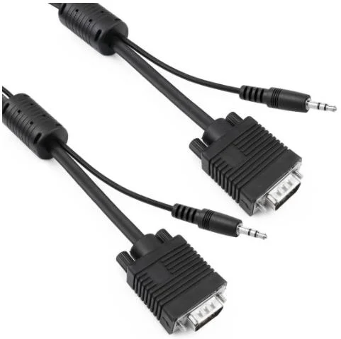 Super VGA Cable with Audio Jack of 3.5 mm