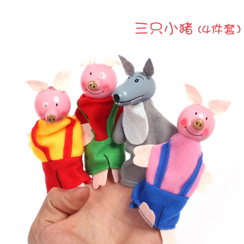 Toddlers Educational Promotional Cheap Mini Soft Baby Doll Hand Finger Puppet