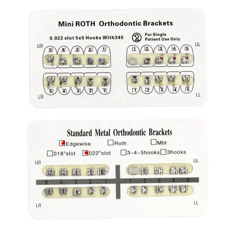 Set de llaves MBT Mini Metal Roth Standard 018 022 Ortodoncia Kit de soporte