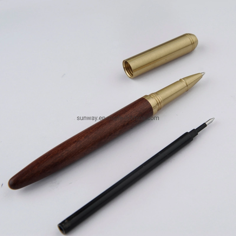 Pen Factory Office Supply Bois laiton Luxury Metal Roller Pen