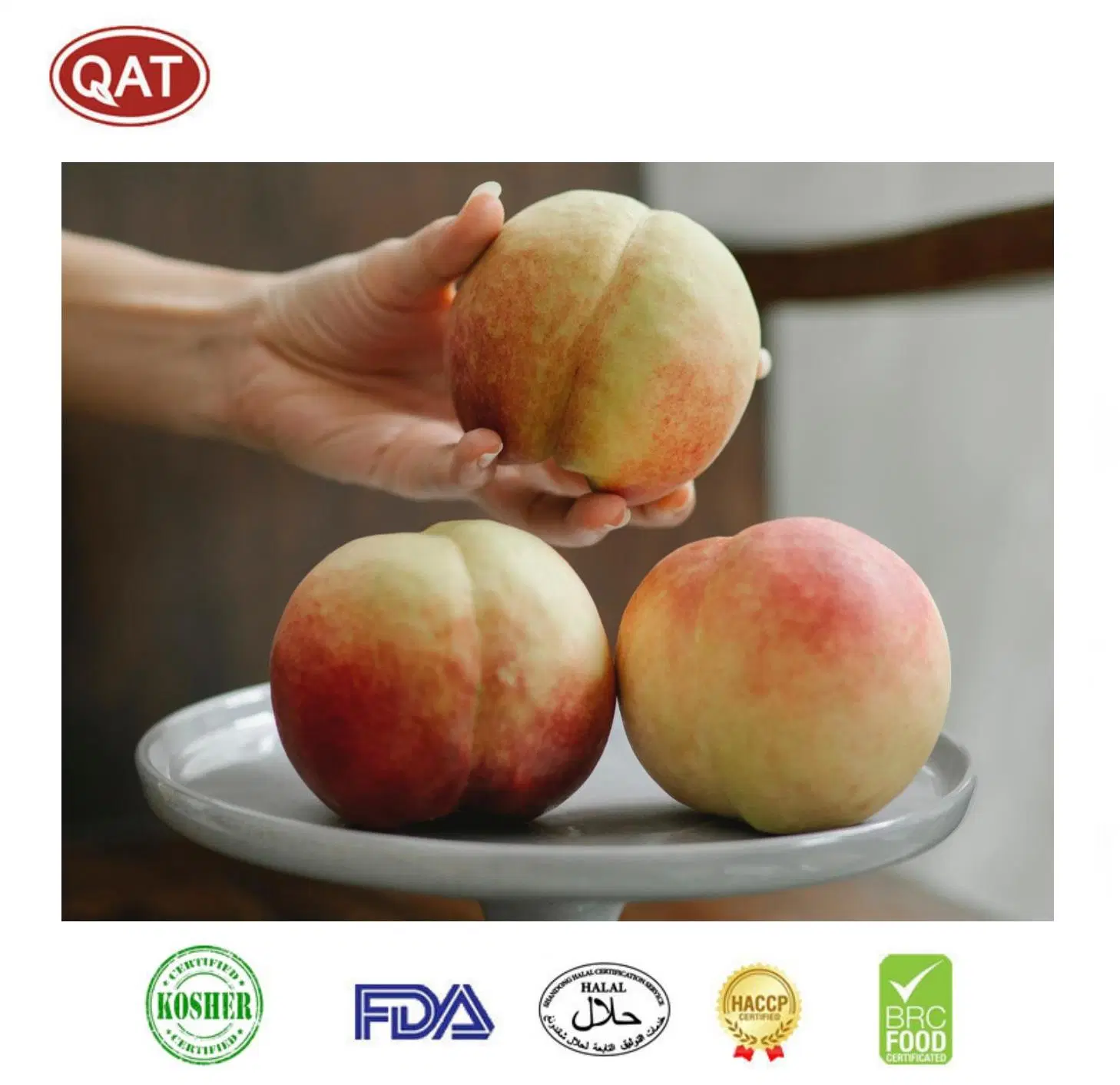 Fruits en vrac IQF surgelés White Peach Halve avec gros en vrac Prix