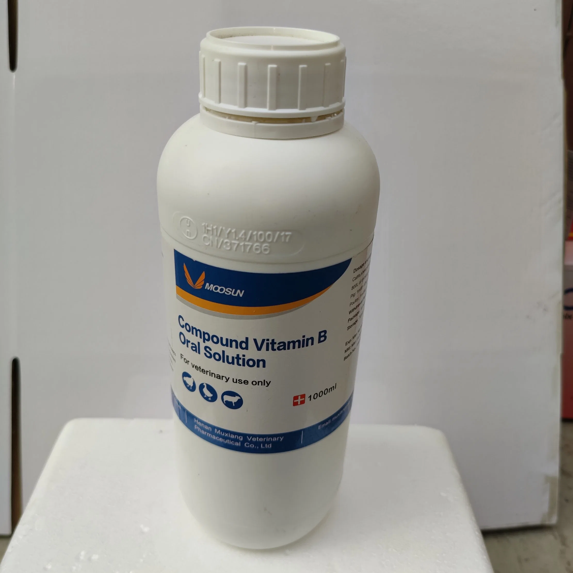 Vitamina B compleja solución oral los animales utilizan capa de Broiler