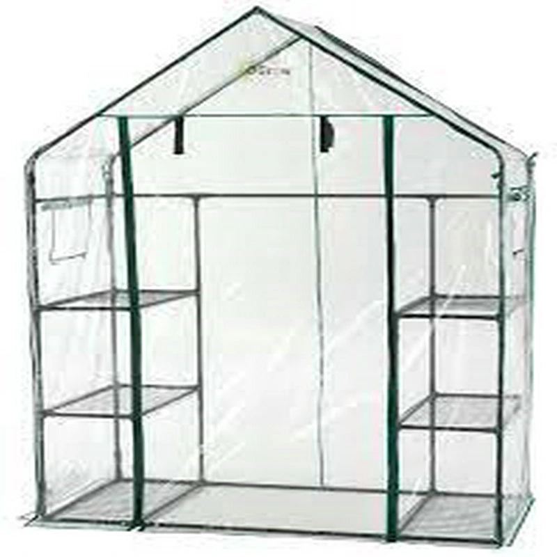 PE Plastic Cover Walk in Tunnel Greenhouse Garden Galvanized Grow Tent