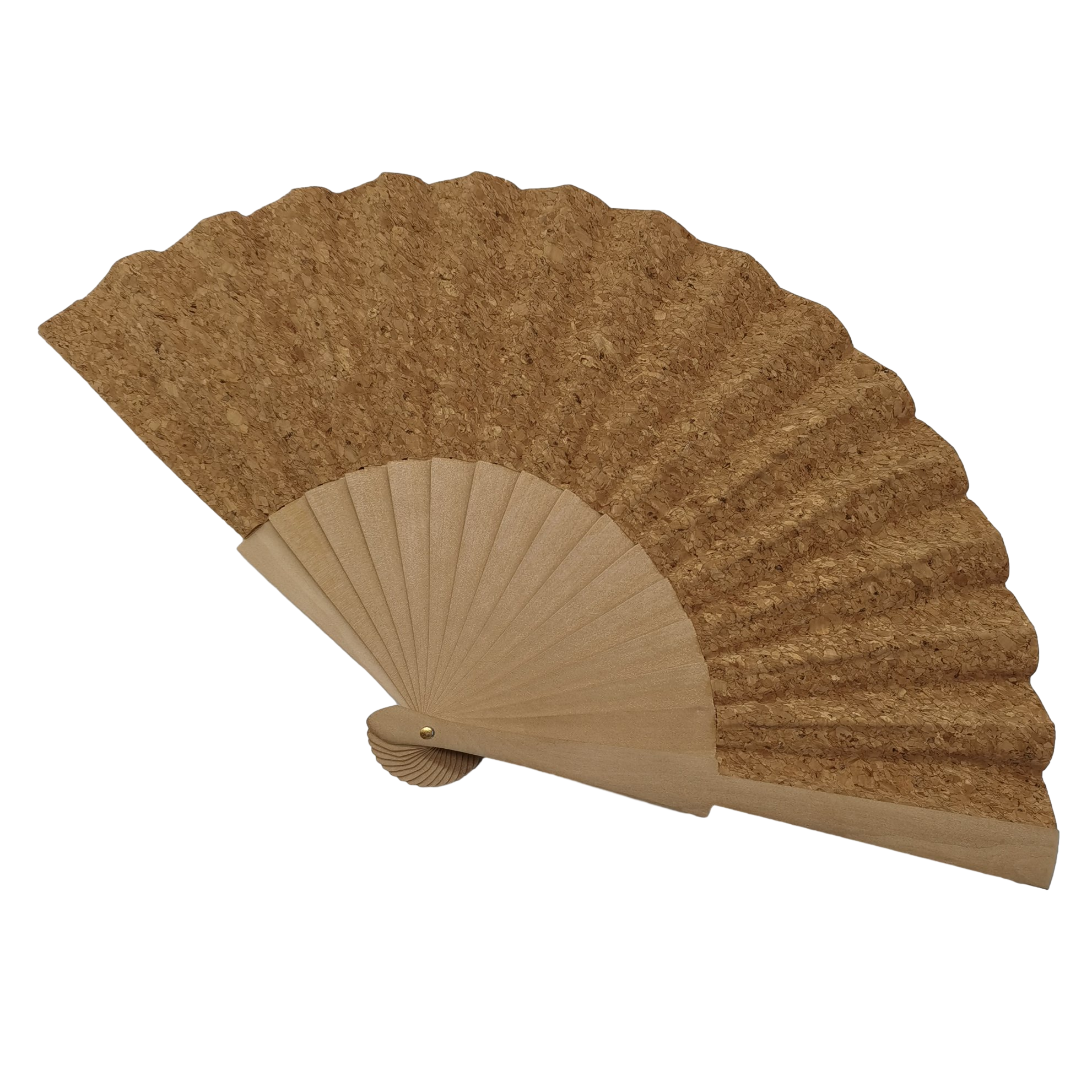 Customized Eco-Friendly Promotional Holiday Gifts for Cloth Faced Wooden Fan