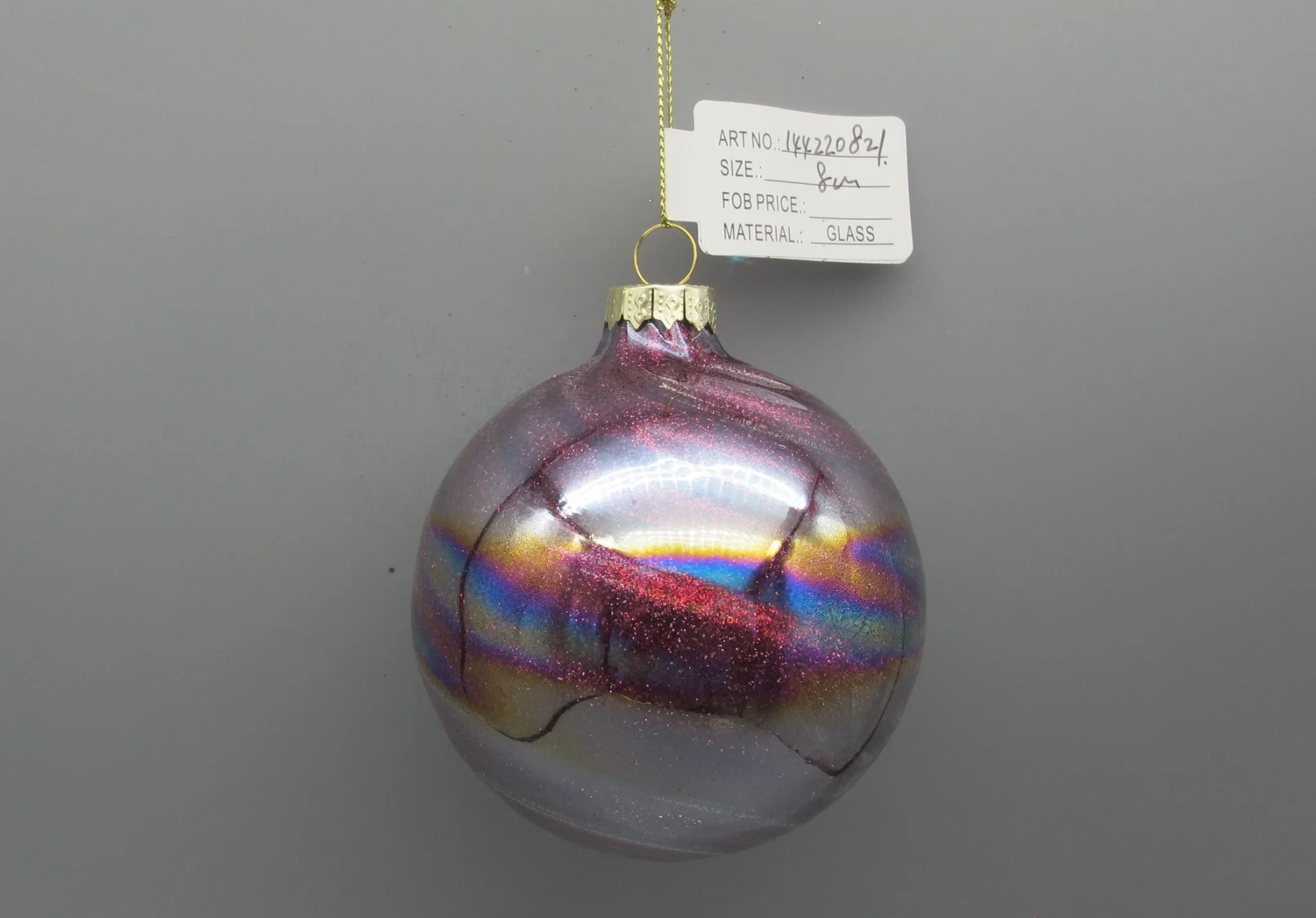 2023 Colorful Glass Crafts for Christmas Tree Decoration